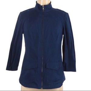 Chico’s Zip up long sleeve Jacket Blue S